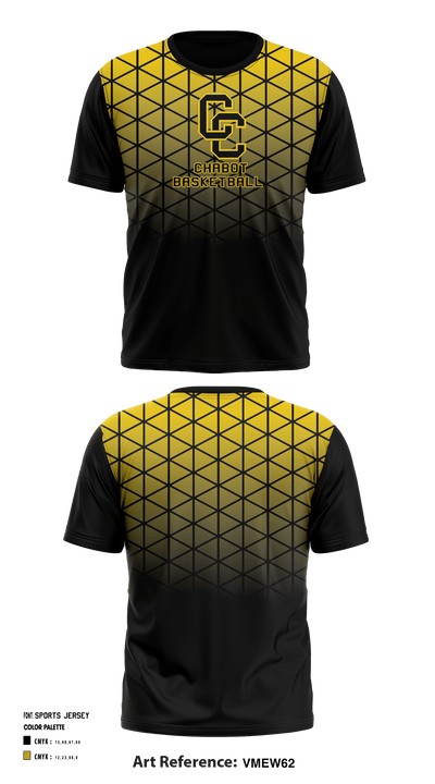 Chabot College Basketball 78764786 Short Sleeve Shooting Shirt - 1