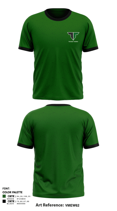 Tigard High School Tennis 55751145 Short Sleeve Performance Shirt - 1