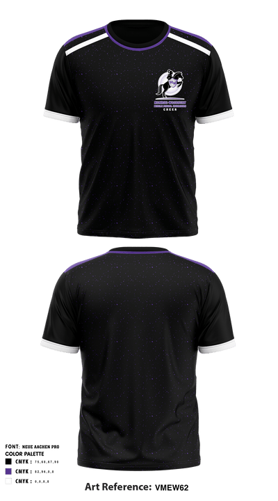 Monroe-Woodbury Middle School Crusaders Cheer 22485215 Short Sleeve Performance Shirt - 1
