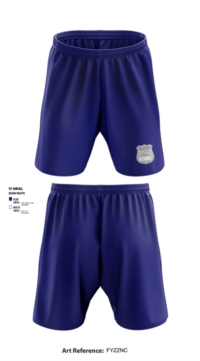 NEW YORK PEACE OFFICERS 85014548 Athletic Shorts With Pockets - 1