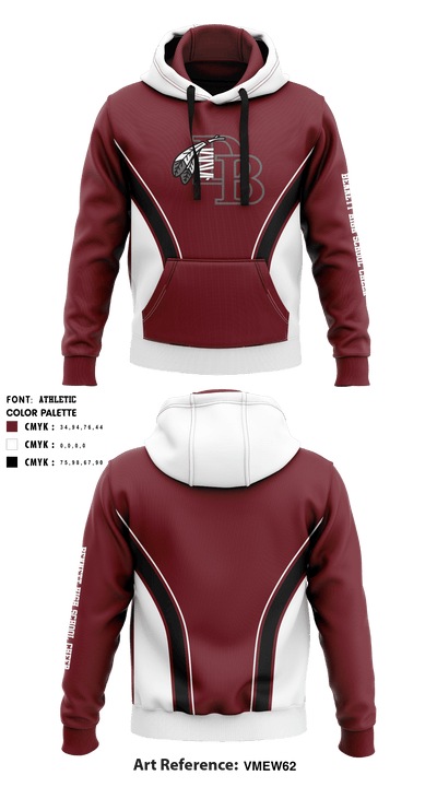 Bennett High School cheer 23557518 Hoodie - 1