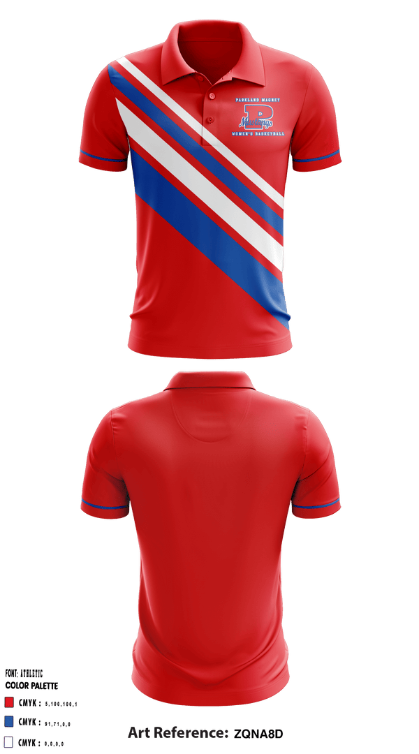 Short Sleeve Performance Polo, Parkland Magnet High School Basketball, Women's Basketball, Teamtime, Team time, sublimation, custom sports apparel, team uniforms, spirit wear, spiritwear, sports uniforms, custom shirts, team store, custom team store, fundraiser sports, apparel fundraiser