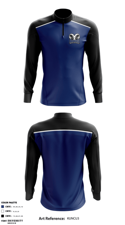 Newton High School Volleyball 83491187 Quarter Zip Jacket - 1