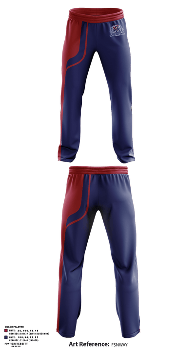 Memorial High School Track 71814788 Sweatpants - 1