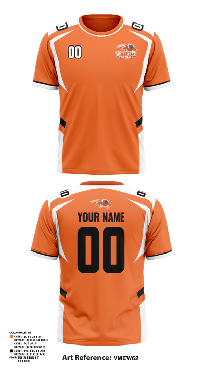 Whiteaker Middle School Football 48944477 Short Sleeve Performance Shirt - 1
