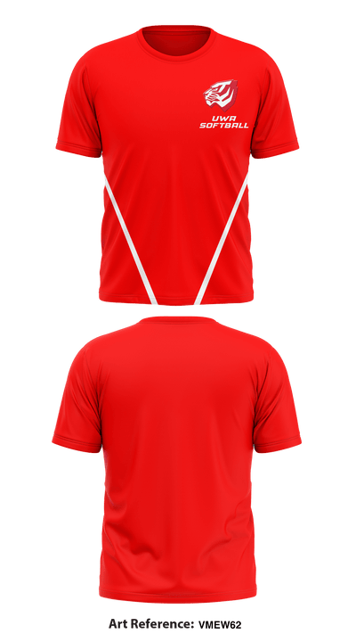 UWA Softball 54974141 Short Sleeve Performance Shirt - 3