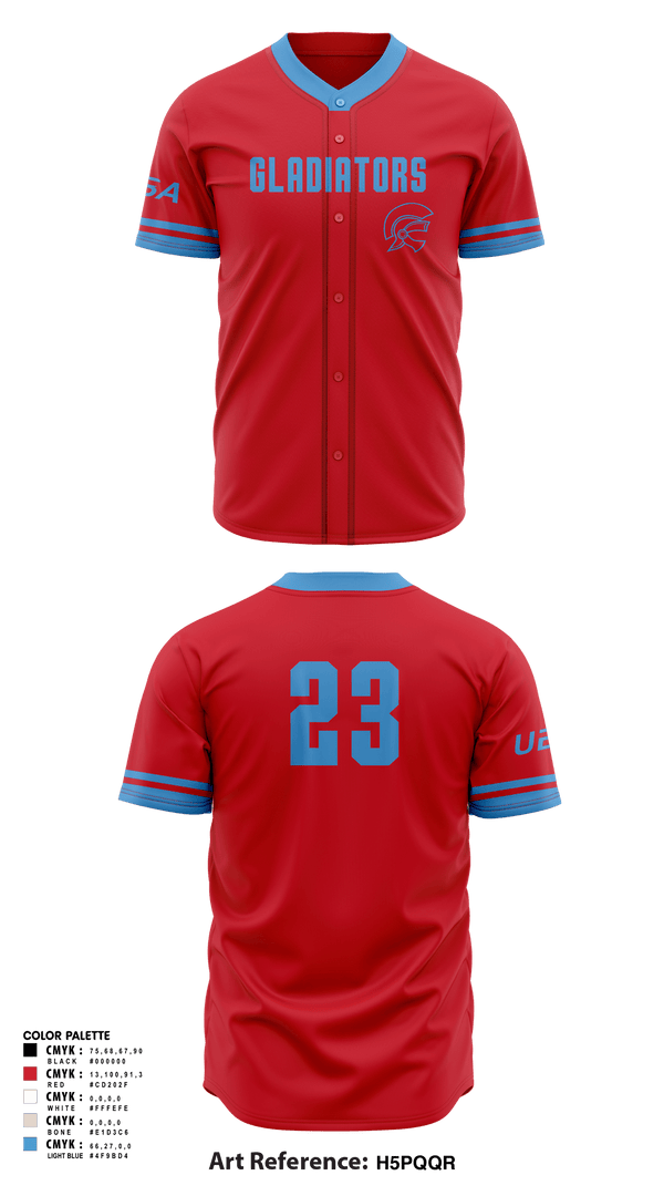 Full Button Baseball Jersey, Gladiator Gold, Baseball, Teamtime, Team time, sublimation, custom sports apparel, team uniforms, spirit wear, spiritwear, sports uniforms, custom shirts, team store, custom team store, fundraiser sports, apparel fundraiser