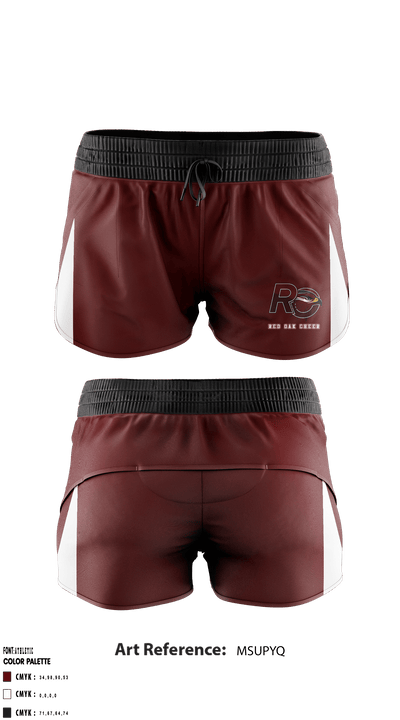 Red Oak High School Cheer 75416975 Women's Shorts - 1