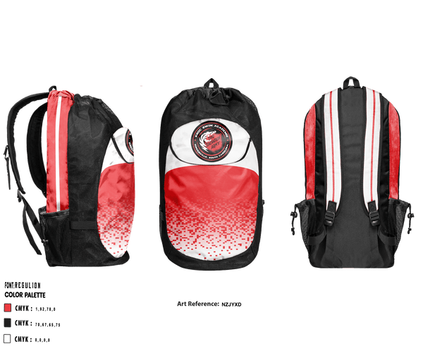 Gear Bag, Kroc Swim Academy, School Spirit Store, Teamtime, Team time, sublimation, custom sports apparel, team uniforms, spirit wear, spiritwear, sports uniforms, custom shirts, team store, custom team store, fundraiser sports, apparel fundraiser
