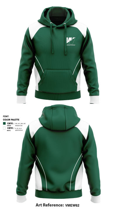 Wakefield High School Softball 45699229 Hoodie - 1