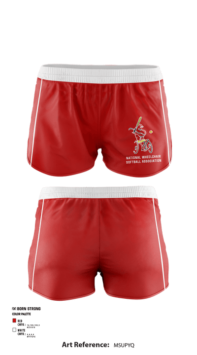 National Wheelchair Softball Association 20633410 Women's Shorts - 2