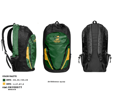 Gear Bag, Carlisle High School Wrestling, Wrestling, Teamtime, Team time, sublimation, custom sports apparel, team uniforms, spirit wear, spiritwear, sports uniforms, custom shirts, team store, custom team store, fundraiser sports, apparel fundraiser