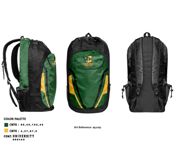 Gear Bag, Carlisle High School Wrestling, Wrestling, Teamtime, Team time, sublimation, custom sports apparel, team uniforms, spirit wear, spiritwear, sports uniforms, custom shirts, team store, custom team store, fundraiser sports, apparel fundraiser