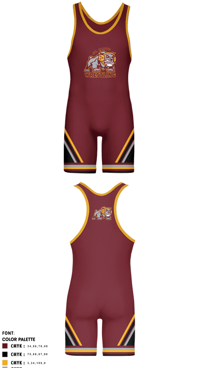 Saint Cloud High School wrestling 98098396 Wrestling Singlet - 2