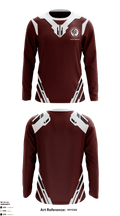 Durham Middle School Football 25146263 Long Sleeve Performance Shirt - 1