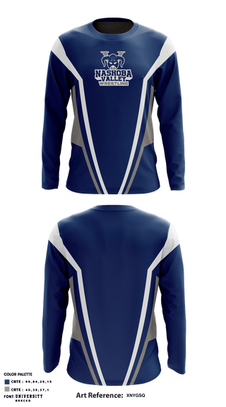 Long Sleeve Performance Shirt, Nashoba Valley Technical High School Wrestling, Wrestling, Teamtime, Team time, sublimation, custom sports apparel, team uniforms, spirit wear, spiritwear, sports uniforms, custom shirts, team store, custom team store, fundraiser sports, apparel fundraiser