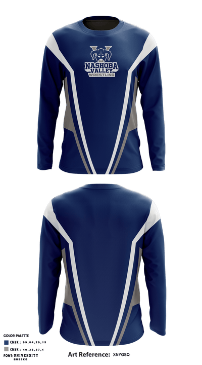 Nashoba Valley Technical High School Wrestling 66105732 Long Sleeve Performance Shirt - 1