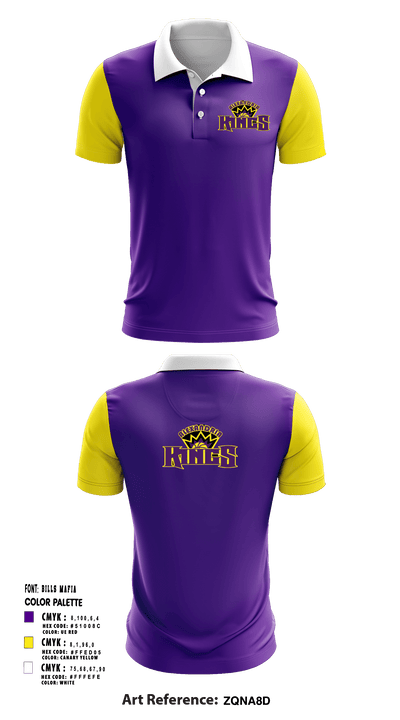 Alexandria Kings Basketball 63523785 Short Sleeve Performance Polo - 1
