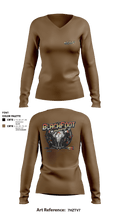 A CO 309th MI BN 40949231 Women's Long Sleeve V-neck Shirt - 2