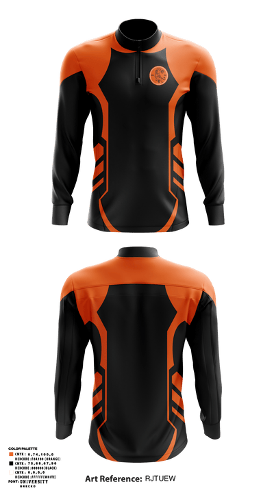 Tiger Wrestling 95214865 Quarter Zip Jacket - 3