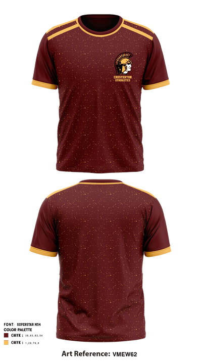 Chesterton High School Gymnastics 53300564 Short Sleeve Performance Shirt - 1