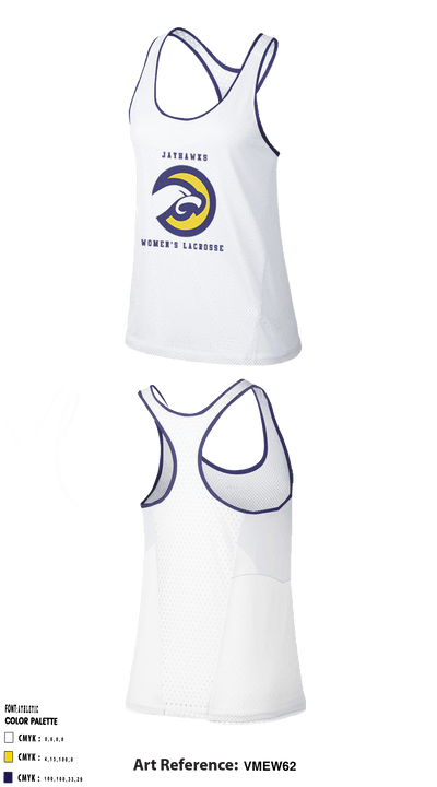 Jayhawks lacrosse 59823986 Women's Track Singlet - 2