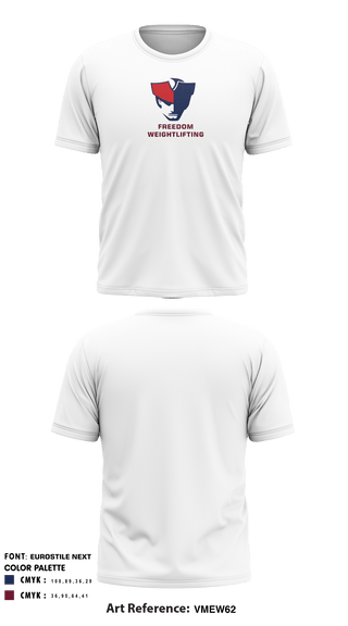 Short Sleeve Performance Shirt, Freedom Girls Weightlifting, Spirit Store, Teamtime, Team time, sublimation, custom sports apparel, team uniforms, spirit wear, spiritwear, sports uniforms, custom shirts, team store, custom team store, fundraiser sports, apparel fundraiser