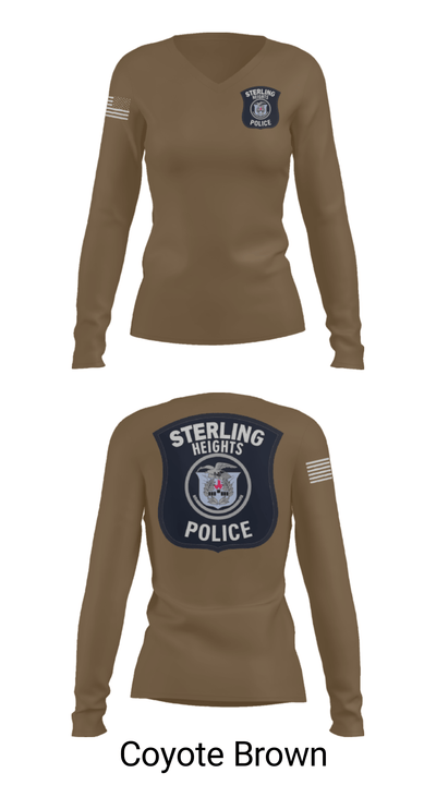 Police K9 38849181 Women's Long Sleeve V-neck Shirt - 18