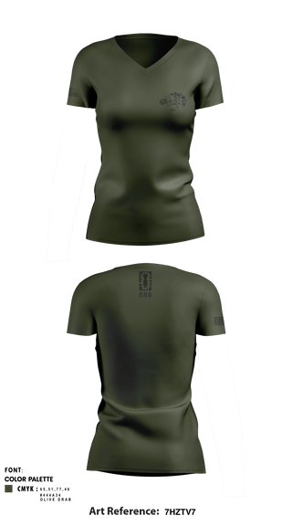 Women's Short Sleeve Vneck Shirt, , Army, Teamtime, Team time, sublimation, custom sports apparel, team uniforms, spirit wear, spiritwear, sports uniforms, custom shirts, team store, custom team store, fundraiser sports, apparel fundraiser