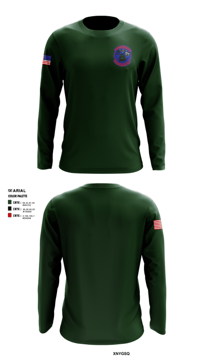 1-150TH AHB MED 80933966 Long Sleeve Performance Shirt - 1