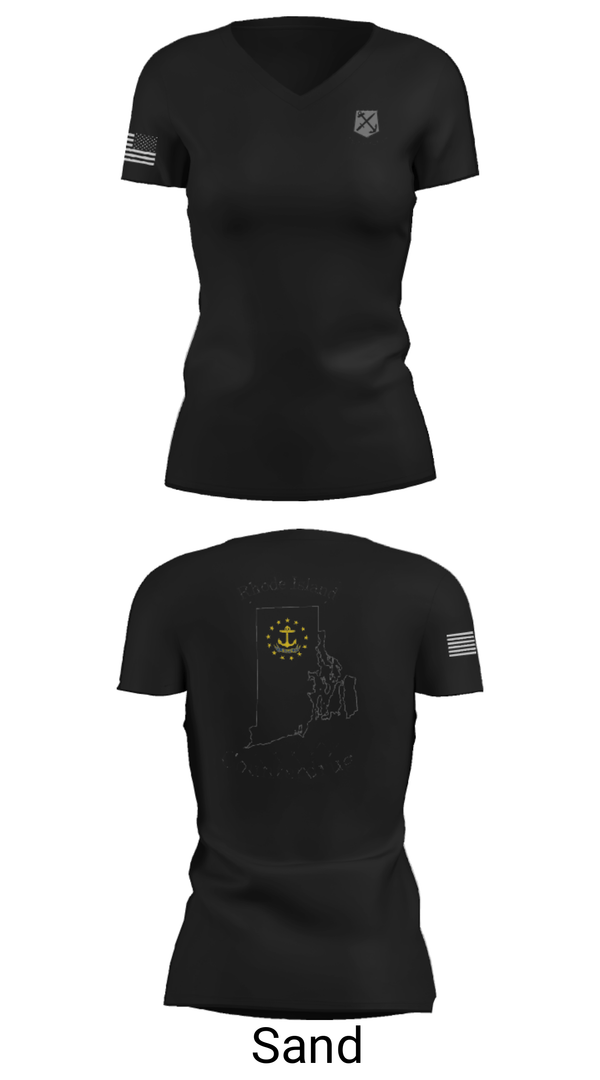 Women's Short Sleeve Vneck Shirt, , National Guard, Teamtime, Team time, sublimation, custom sports apparel, team uniforms, spirit wear, spiritwear, sports uniforms, custom shirts, team store, custom team store, fundraiser sports, apparel fundraiser