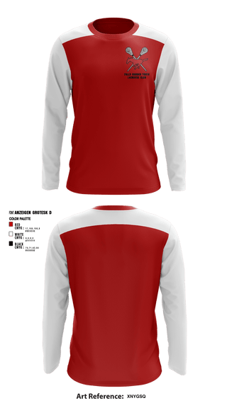Long Sleeve Performance Shirt, Falls Church Youth Lacrosse Club, Men's Lacrosse, Teamtime, Team time, sublimation, custom sports apparel, team uniforms, spirit wear, spiritwear, sports uniforms, custom shirts, team store, custom team store, fundraiser sports, apparel fundraiser