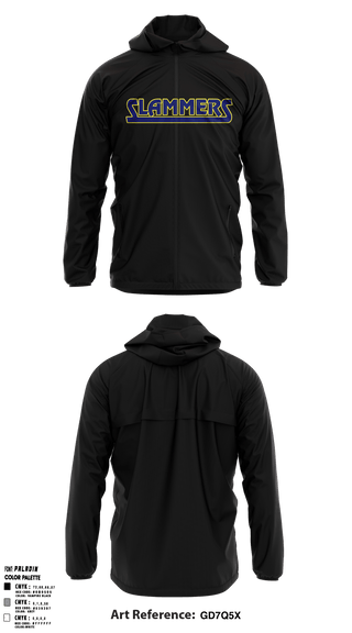 Windbreaker, Slammers FP, Softball, Teamtime, Team time, sublimation, custom sports apparel, team uniforms, spirit wear, spiritwear, sports uniforms, custom shirts, team store, custom team store, fundraiser sports, apparel fundraiser