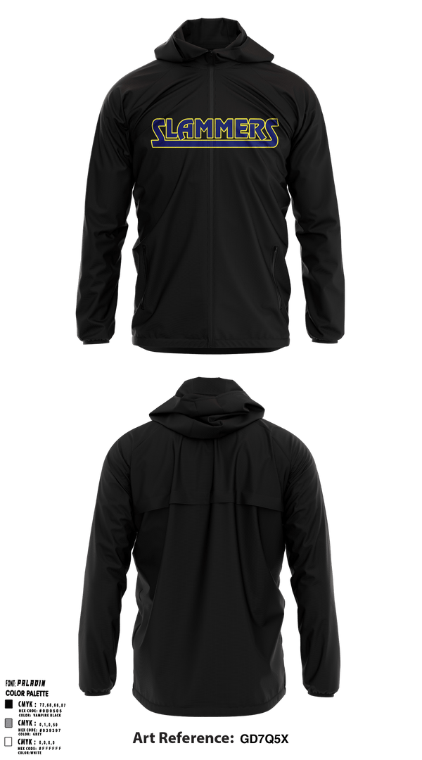 Windbreaker, Slammers FP, Softball, Teamtime, Team time, sublimation, custom sports apparel, team uniforms, spirit wear, spiritwear, sports uniforms, custom shirts, team store, custom team store, fundraiser sports, apparel fundraiser