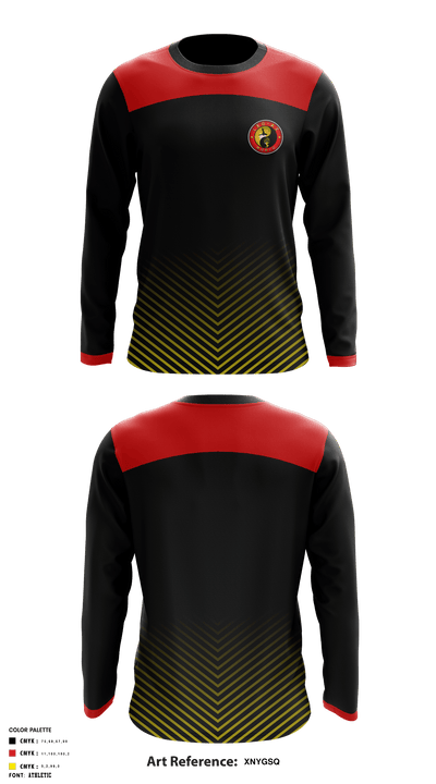 Leg-AZ World FC 74815810 Long Sleeve Performance Shirt - 1