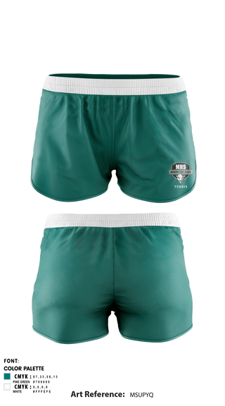 Women's Shorts, Manteca High School Tennis, Tennis, Teamtime, Team time, sublimation, custom sports apparel, team uniforms, spirit wear, spiritwear, sports uniforms, custom shirts, team store, custom team store, fundraiser sports, apparel fundraiser