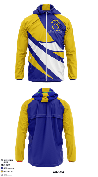 Windbreaker, Valley View Junior Cougars, School Spirit Store, Teamtime, Team time, sublimation, custom sports apparel, team uniforms, spirit wear, spiritwear, sports uniforms, custom shirts, team store, custom team store, fundraiser sports, apparel fundraiser