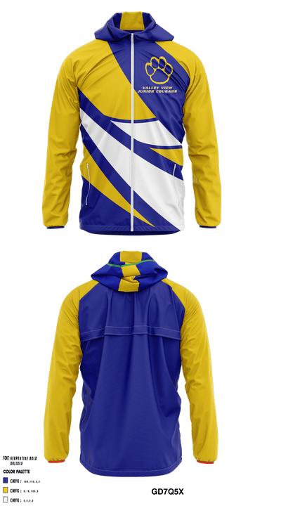 Valley View Junior Cougars 75259460 Windbreaker - 1