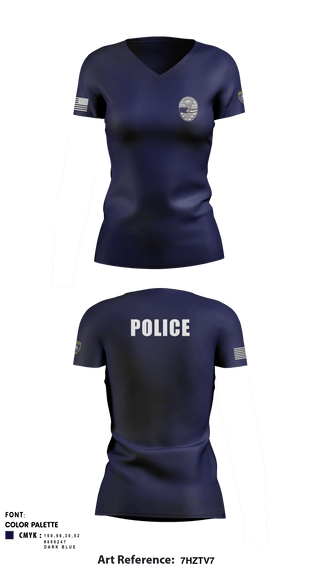 Women's Short Sleeve Vneck Shirt, , Police, Teamtime, Team time, sublimation, custom sports apparel, team uniforms, spirit wear, spiritwear, sports uniforms, custom shirts, team store, custom team store, fundraiser sports, apparel fundraiser