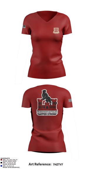Women's Short Sleeve Vneck Shirt, , Army, Teamtime, Team time, sublimation, custom sports apparel, team uniforms, spirit wear, spiritwear, sports uniforms, custom shirts, team store, custom team store, fundraiser sports, apparel fundraiser