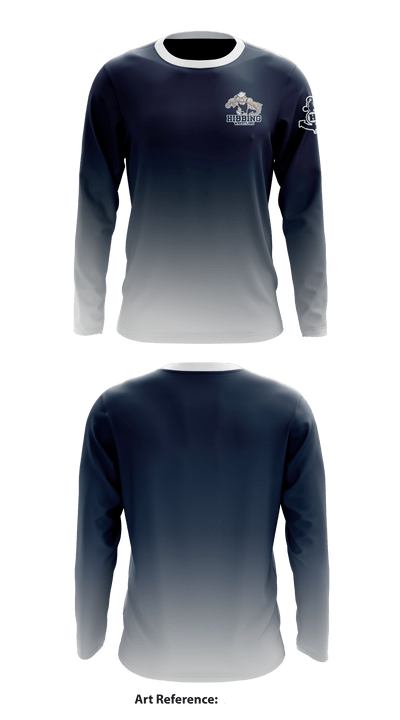 Hibbing High School wrestling 27558847 Long Sleeve Rash Guard Shirt - 2