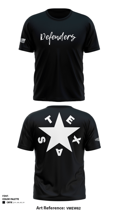 Defenders 91277833 Short Sleeve Performance Shirt - 1