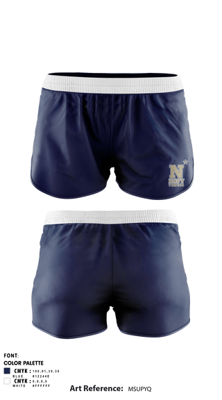 Women's Shorts, US Naval Academy Women's Tennis, Tennis, Teamtime, Team time, sublimation, custom sports apparel, team uniforms, spirit wear, spiritwear, sports uniforms, custom shirts, team store, custom team store, fundraiser sports, apparel fundraiser