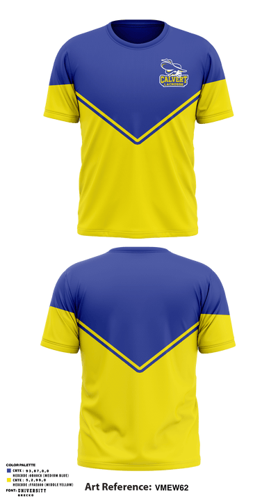 Calvert High School Lacrosse 53114333 Short Sleeve Performance Shirt - 1