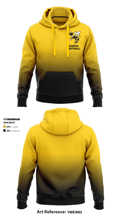 Kinder Middle School Football 70942895 Hoodie - 1