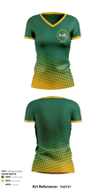 Siena College Golf 40900646 Women's Short Sleeve V-neck Shirt - 1
