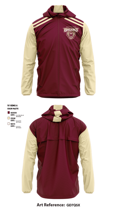 North Columbus Bruins – Traveling Baseball Team 81096184 Windbreaker - 1