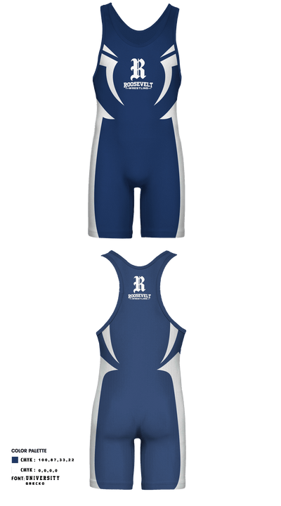 Roosevelt High School Wrestling 6953457 Wrestling Singlet - 1