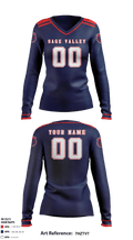 Sage Valley Junior High School Women's Volleyball 80348519 Women's Long Sleeve V-neck Shirt - 1