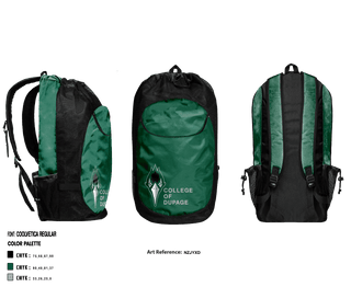 Gear Bag, College of DuPage Alumni, School Spirit Store, Teamtime, Team time, sublimation, custom sports apparel, team uniforms, spirit wear, spiritwear, sports uniforms, custom shirts, team store, custom team store, fundraiser sports, apparel fundraiser